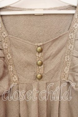 画像2: axes femme / ニットライトトップス Ｍ ベージュ O-25-12-16-022-AX-TO-IG-OS