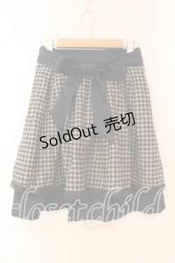 画像1: axes femme / 千鳥格子リバーシブルスカート  ネイビー O-25-12-16-023-AX-SK-IG-ZT523