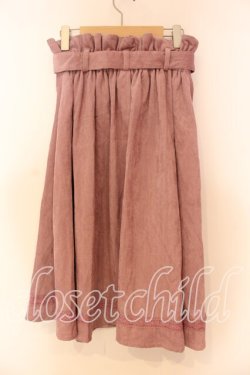 画像2: axes femme / コーデュロイミドルスカート  ピンク O-25-12-16-029-AX-SK-IG-OS