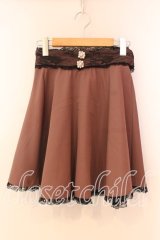 Rojita / ウエストバックリボンスカート  ピンク×クロ O-25-12-17-001-LO-SK-IG-OS