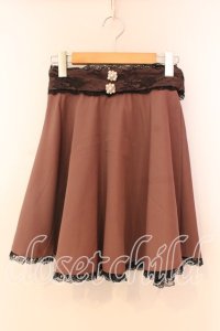 Rojita / ウエストバックリボンスカート  ピンク×クロ O-25-12-17-001-LO-SK-IG-OS