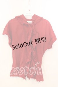 KETTY / タックフリルフードベスト  アカ O-25-12-17-028-EL-TO-IG-OS