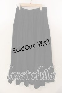 KETTY / 裾フリルスカート  クロ O-25-12-17-030-EL-SK-IG-OS