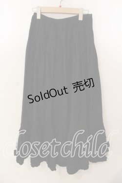 画像1: KETTY / 裾フリルスカート  クロ O-25-12-17-030-EL-SK-IG-OS