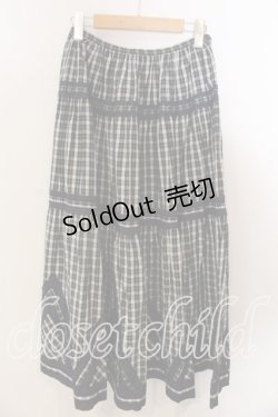 画像1: KETTY / タータンチェック三角スカート  ネイビー×グリーン O-25-12-17-031-EL-SK-IG-OS