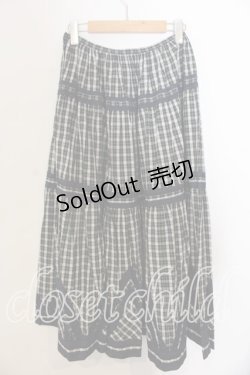 画像2: KETTY / タータンチェック三角スカート  ネイビー×グリーン O-25-12-17-031-EL-SK-IG-OS