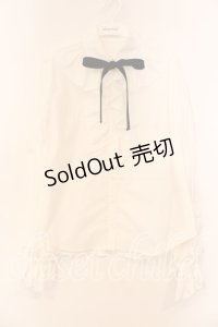 MILK / pierrot ブラウス  シロ O-25-12-17-004-ML-BL-IG-OS