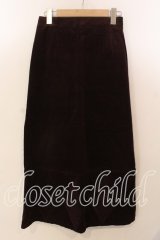 KETTY / コーデュロイプレーンスカート  ワイン O-25-12-17-033-EL-SK-IG-OS
