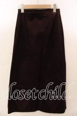 画像2: KETTY / コーデュロイプレーンスカート  ワイン O-25-12-17-033-EL-SK-IG-OS