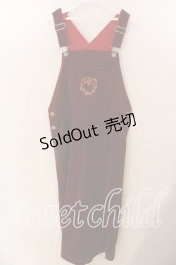 画像1: KETTY / 起毛サロペットワンピース  朱色 O-25-12-17-035-EL-OP-IG-OS