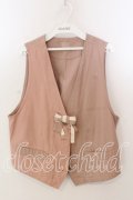 KETTY / プレーンリボンベスト  ピンク O-25-12-17-036-EL-TO-IG-OS