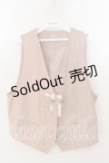 KETTY / プレーンリボンベスト  ピンク O-25-12-17-036-EL-TO-IG-OS