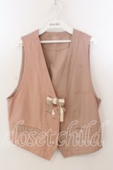 KETTY / プレーンリボンベスト  ピンク O-25-12-17-036-EL-TO-IG-OS