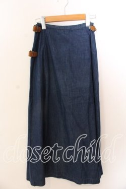 画像1: KANEKO ISAO / デニム巻きスカート  インディゴ O-25-12-17-038-EL-SK-IG-OS