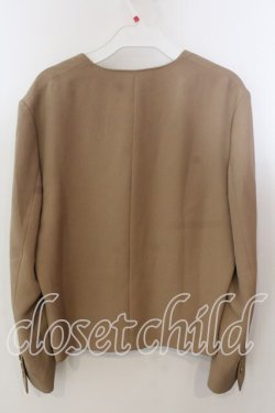 画像3: KANEKO ISAO / パールボタンリボンジャケット  キャメル O-25-12-17-043-EL-JA-IG-OS