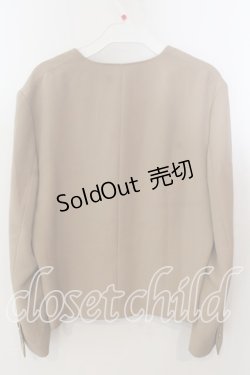 画像3: KANEKO ISAO / パールボタンリボンジャケット  キャメル O-25-12-17-043-EL-JA-IG-ZT388