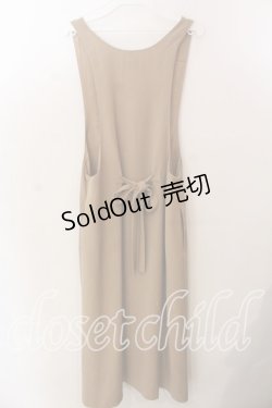 画像2: KANEKO ISAO / タックリボンジャンパースカート  キャメル O-25-12-17-044-EL-OP-IG-ZT388