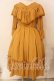 画像1: axes femme kawaii / シャルロットワンピース  マスタード O-25-12-17-047-AX-OP-IG-OS (1)