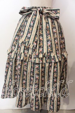 画像3: axes femme kawaii / ストライプローズ柄スカート  グリーン O-25-12-17-049-AX-SK-IG-OS