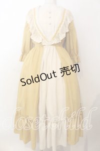 axes femme kawaii / マリアンヌワンピース  イエロー O-25-12-17-050-AX-OP-IG-OS