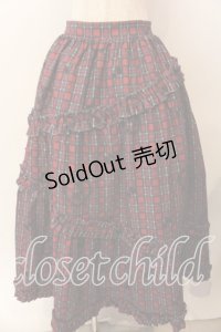 axes femme kawaii / おさんぽテリア柄スカート Ｍ アカ O-25-12-17-053-AX-SK-IG-OS