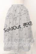 axes femme kawaii / おさんぽテリア柄スカート  グレー O-25-12-17-055-AX-SK-IG-OS