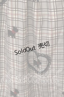 画像2: axes femme kawaii / おさんぽテリア柄スカート  グレー O-25-12-17-055-AX-SK-IG-OS