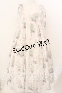 Maison de minette / Rose letter camisole dress(ローズレターキャミソールドレス) M アイボリー O-25-12-17-056-LO-OP-IG-OS