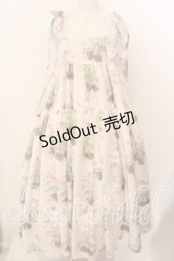 画像1: Maison de minette / Rose letter camisole dress(ローズレターキャミソールドレス) M アイボリー O-25-12-17-056-LO-OP-IG-OS