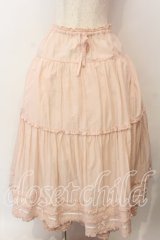 PINK HOUSE / ローンティアードスカート  ピンク O-25-12-17-057-LO-SK-IG-OS