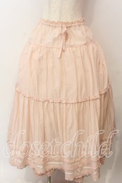 画像1: PINK HOUSE / ローンティアードスカート  ピンク O-25-12-17-057-LO-SK-IG-OS