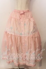 PINK HOUSE / Little Twin Stars×PINK HOUSE A Starry Night Wish柄スカート  ピンク O-25-12-17-059-LO-SK-IG-OS