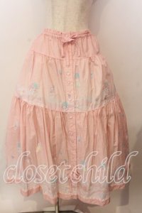 PINK HOUSE / Little Twin Stars×PINK HOUSE A Starry Night Wish柄スカート  ピンク O-25-12-17-059-LO-SK-IG-OS