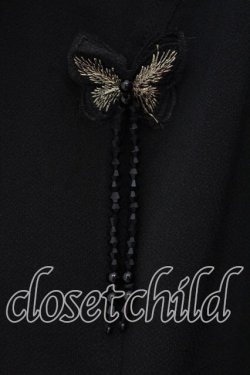 画像2: Qutie Frash / 2025プレミアム〜黒蝶〜姫袖ブラウス  ブラック O-25-12-17-006-QU-BL-YM-OS