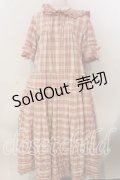 PINK HOUSE / うさぎの耳フード付きオリジナルチェックワンピース  ピンク O-25-12-17-061-LO-OP-IG-OS
