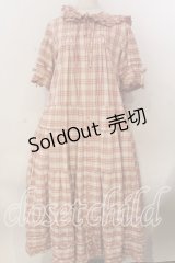 PINK HOUSE / うさぎの耳フード付きオリジナルチェックワンピース  ピンク O-25-12-17-061-LO-OP-IG-OS