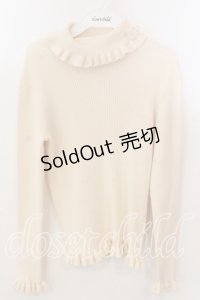 PINK HOUSE / モチーフ付きタートルリブニット  アイボリー O-25-12-17-062-LO-TO-IG-OS