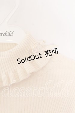 画像2: PINK HOUSE / モチーフ付きタートルリブニット  アイボリー O-25-12-17-062-LO-TO-IG-OS