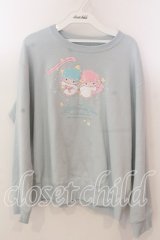 PINK HOUSE / Little Twin Stars×PINK HOUSE プリントトレーナー  サックス O-25-12-17-063-LO-TO-IG-OS