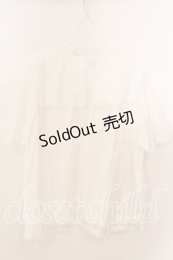 画像2: PINK HOUSE / スクエアカラーローンブラウス  シロ O-25-12-17-064-LO-BL-IG-OS