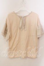 画像2: Maison de minette / frill sleeve cutsew（フリルスリーブカットソー）  アイボリー O-25-12-17-065-LO-TO-IG-ZT510 (2)