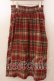 画像2: axes femme / レースアップ起毛チェックスカート  アカ系 O-25-12-17-069-AX-SK-IG-OS (2)