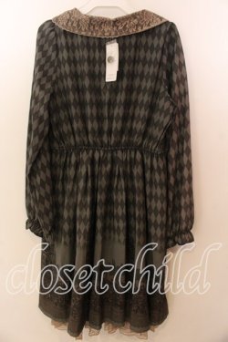 画像3: axes femme / メルヘンcastle柄ワンピース Ｍ グリーン O-25-12-17-072-AX-OP-IG-OS