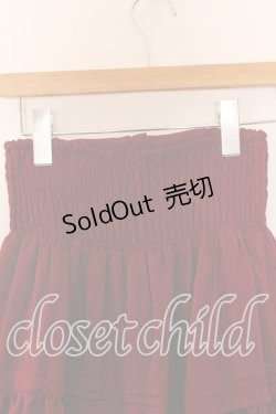 画像3: axes femme POETIQUE / ハイウエストティアードスカート  アカ O-25-12-17-074-AX-SK-IG-OS