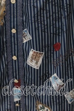 画像2: axes femme / ボン・ヴォヤージュ柄スカート  ブルー O-25-12-17-076-AX-SK-IG-OS