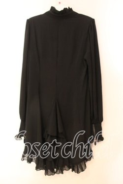 画像3: Qutie Frash / 後ろロングフリルブラウス  ブラック O-25-12-17-007-QU-BL-YM-OS