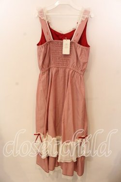 画像2: axes femme / ローズリボンチェックワンピース  アカ O-25-12-17-082-AX-OP-IG-OS