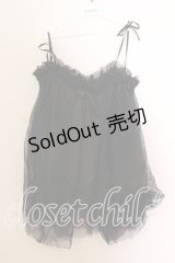 axes femme / 4wayチュールチュニック  クロ O-25-12-17-084-AX-TO-IG-ZT1219Z