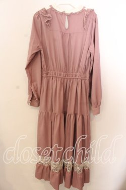 画像3: axes femme POETIQUE / ブロッキングブーケ刺繍ワンピース  ピンク O-25-12-17-085-AX-OP-IG-OS