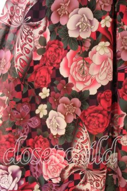 画像2: Qutie Frash / 和柄ロングスカート  公式色展開パープル O-25-12-17-010-QU-SK-IG-OS